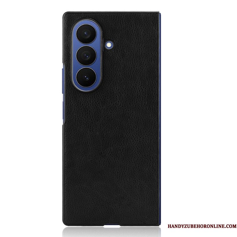 Case Hoesje Samsung Galaxy Z Fold 7 Telefoonhoesje Leerlook