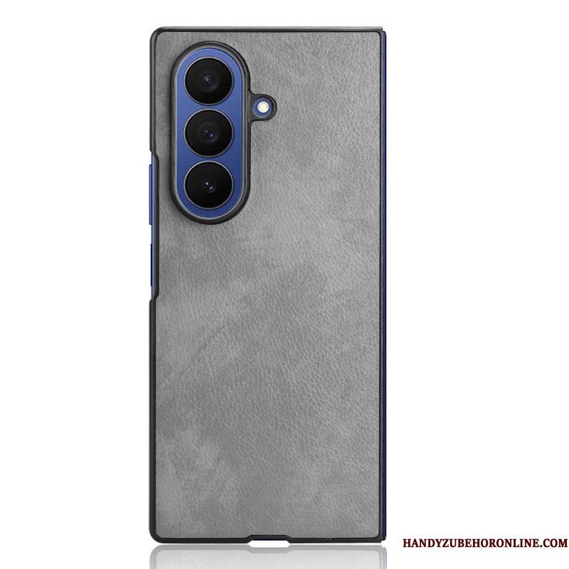 Case Hoesje Samsung Galaxy Z Fold 7 Telefoonhoesje Leerlook