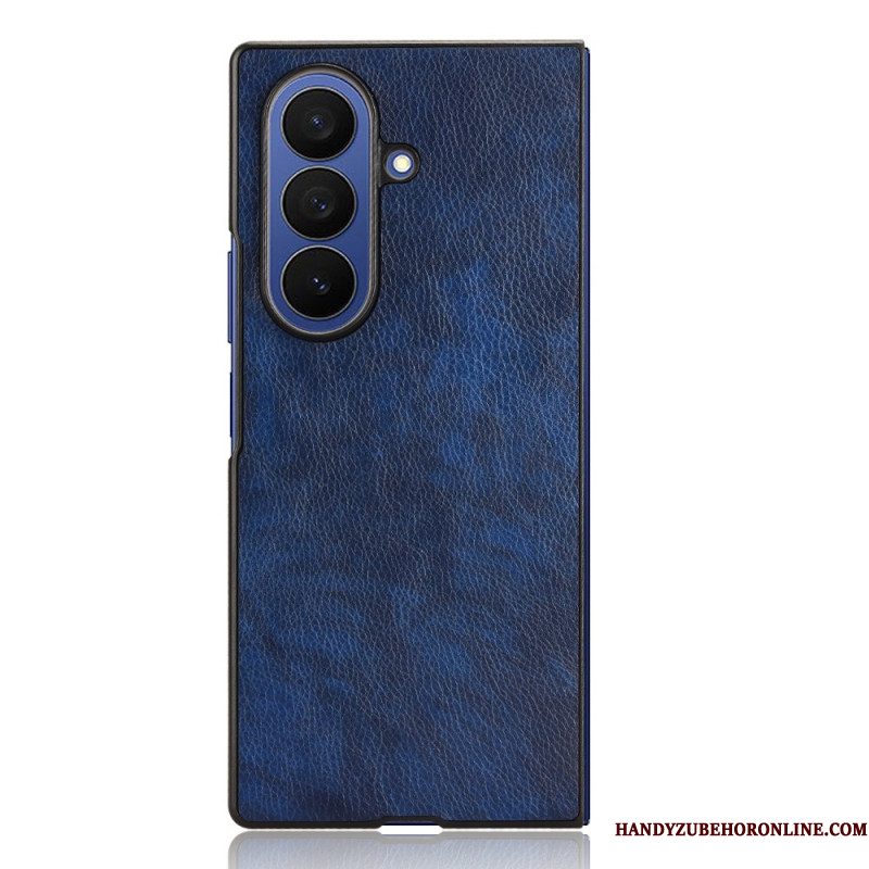Case Hoesje Samsung Galaxy Z Fold 7 Telefoonhoesje Leerlook