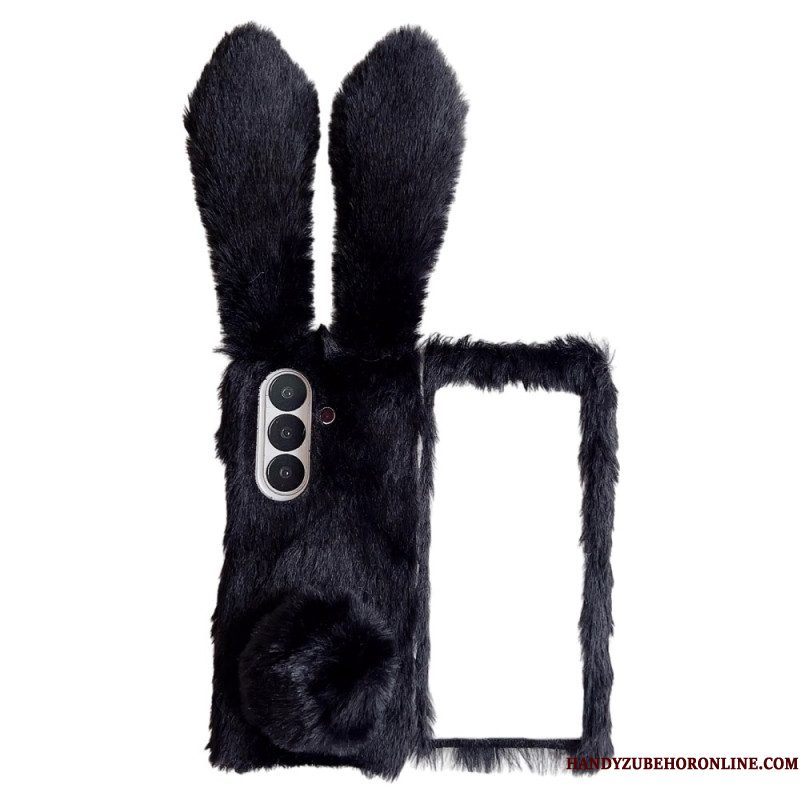 Case Hoesje Samsung Galaxy Z Fold 7 Telefoonhoesje Pluche Konijnenoortjes