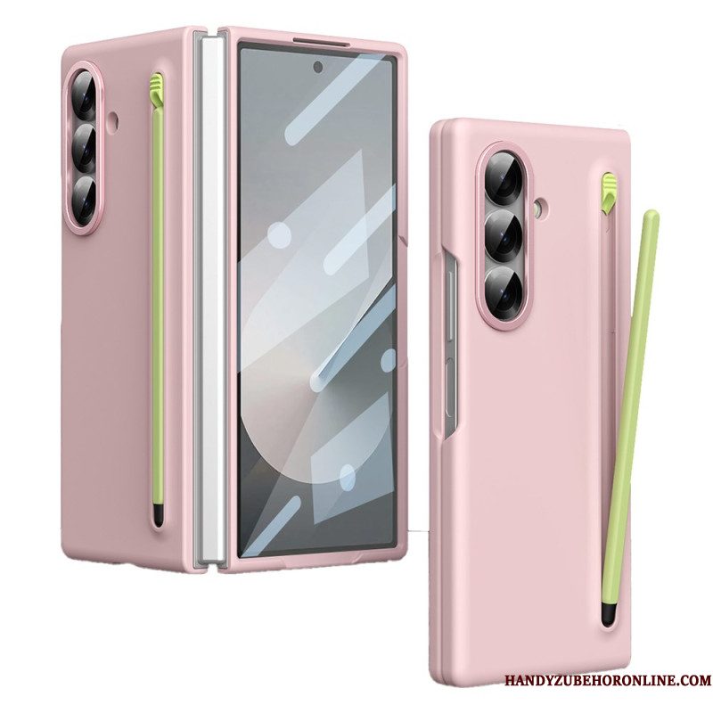 Case Hoesje Samsung Galaxy Z Fold 7 Telefoonhoesje Schermbeschermer Van Gehard Glas En Stylus