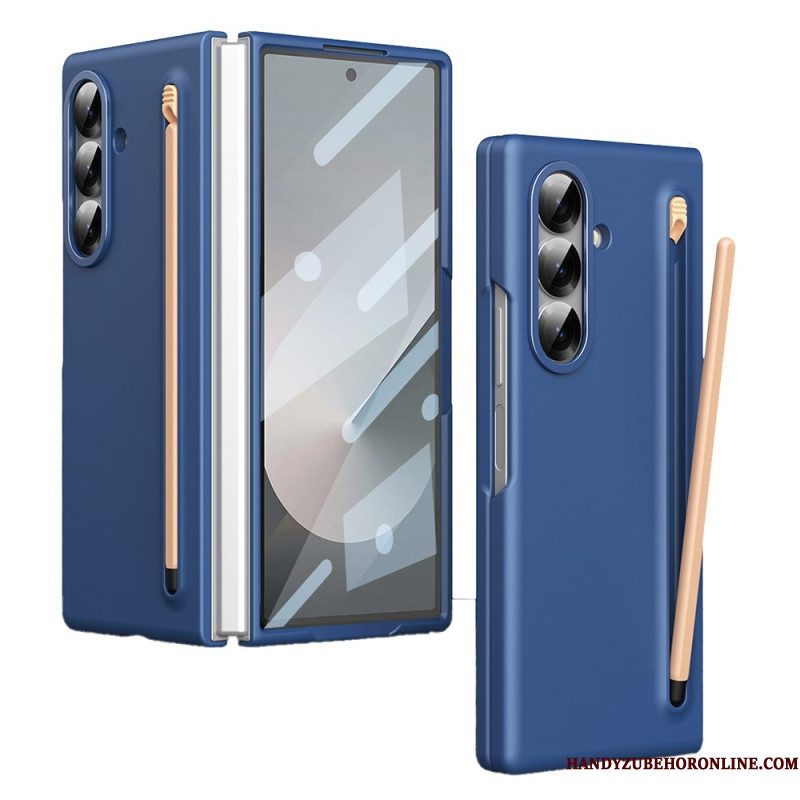 Case Hoesje Samsung Galaxy Z Fold 7 Telefoonhoesje Schermbeschermer Van Gehard Glas En Stylus