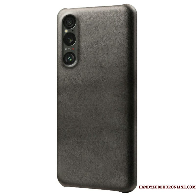 Case Hoesje Sony Xperia 1 Vii Telefoonhoesje Leer Effect