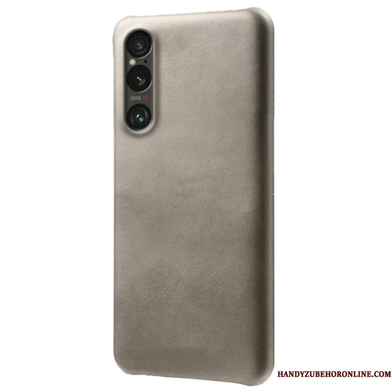 Case Hoesje Sony Xperia 1 Vii Telefoonhoesje Leer Effect