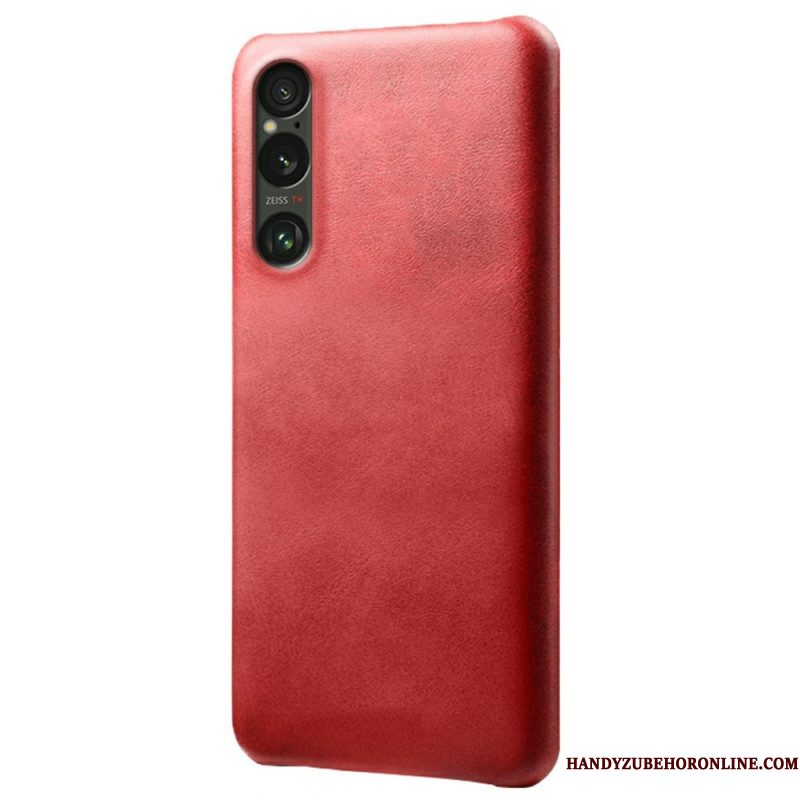 Case Hoesje Sony Xperia 1 Vii Telefoonhoesje Leer Effect