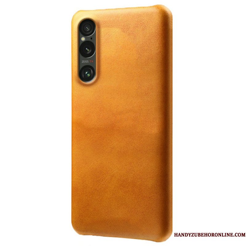 Case Hoesje Sony Xperia 1 Vii Telefoonhoesje Leer Effect