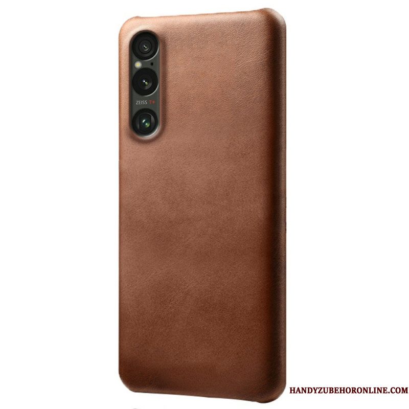 Case Hoesje Sony Xperia 1 Vii Telefoonhoesje Leer Effect
