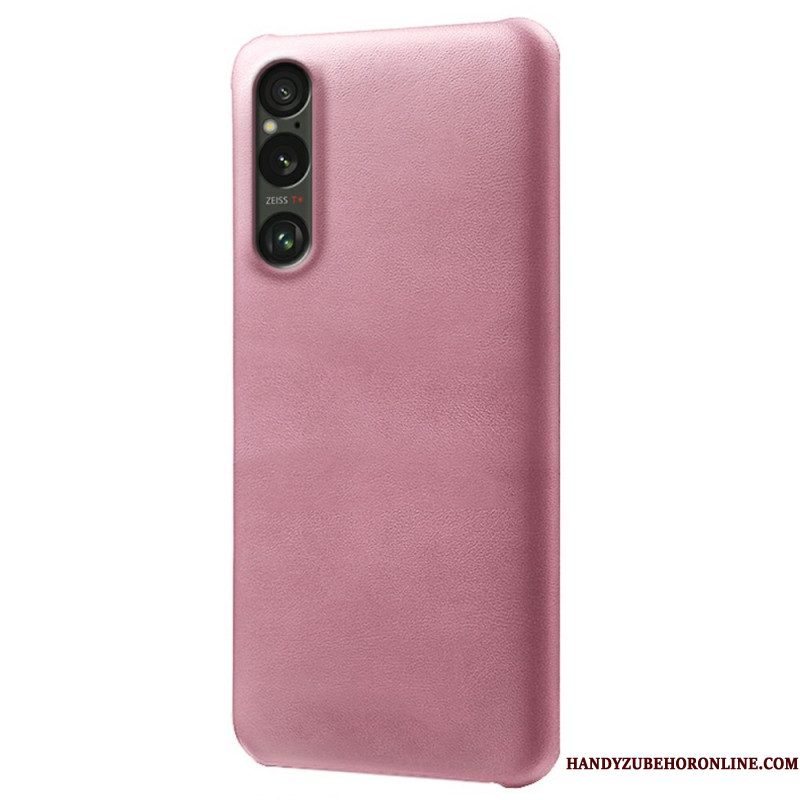 Case Hoesje Sony Xperia 1 Vii Telefoonhoesje Leer Effect