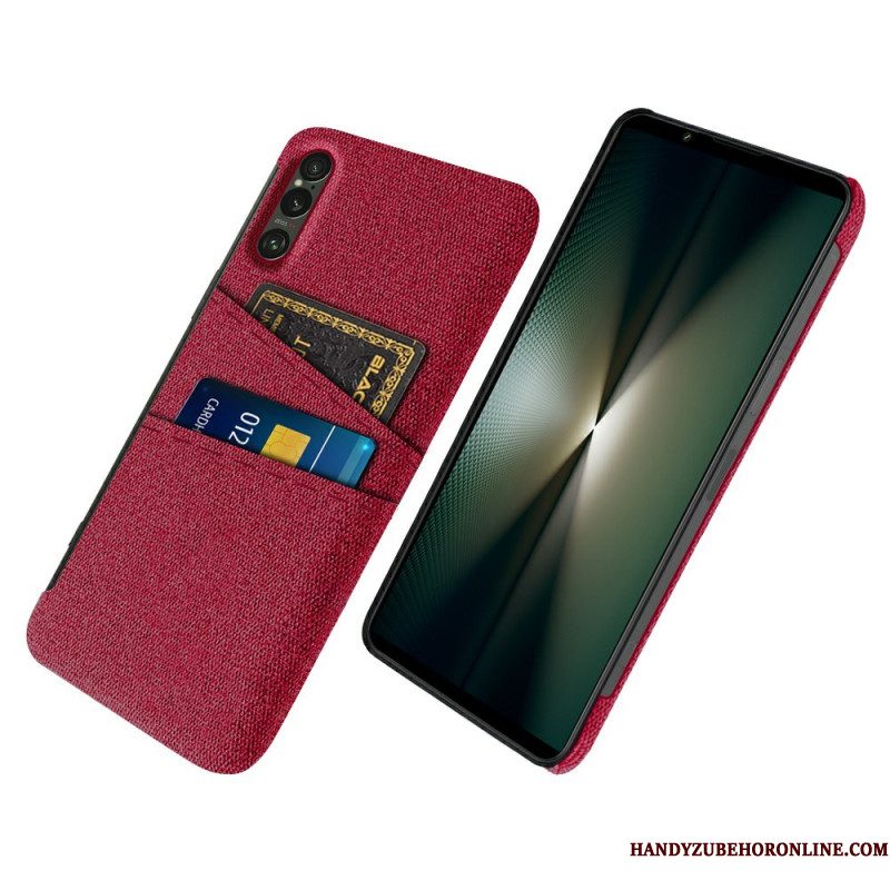 Case Hoesje Sony Xperia 1 Vii Telefoonhoesje Stoffen Kaarthouder
