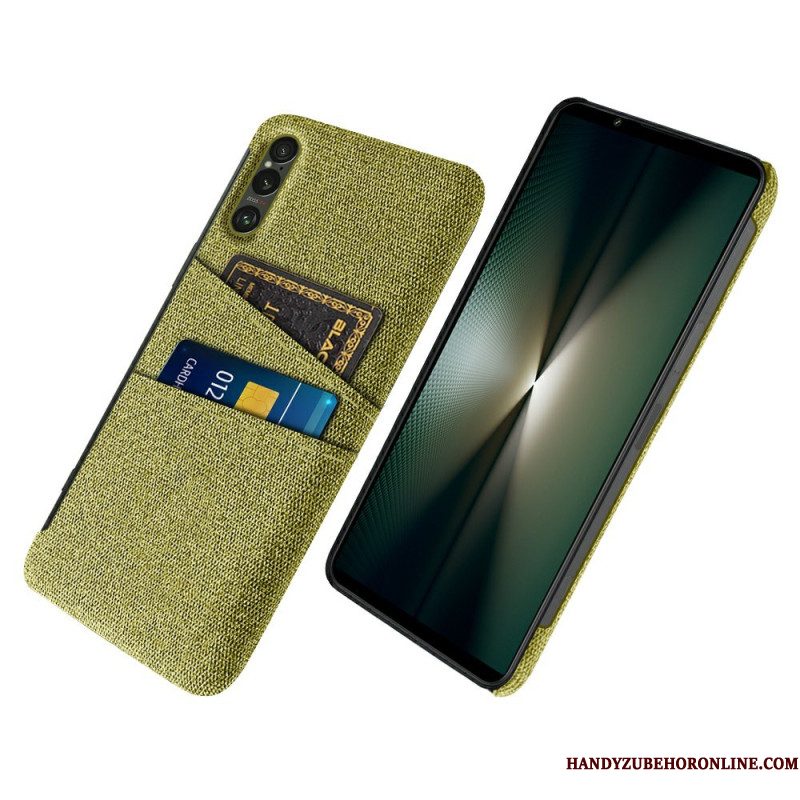 Case Hoesje Sony Xperia 1 Vii Telefoonhoesje Stoffen Kaarthouder
