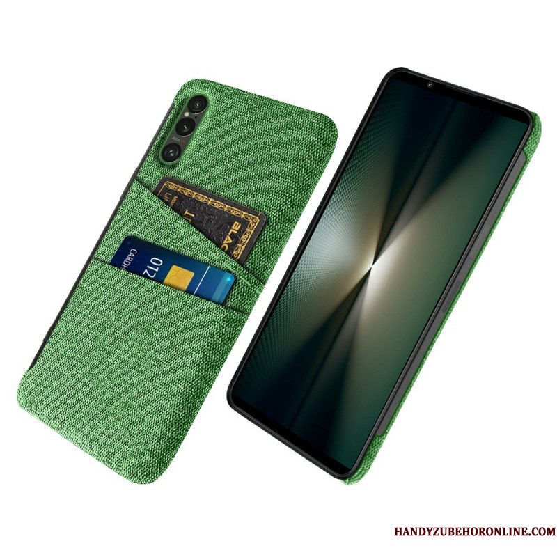 Case Hoesje Sony Xperia 1 Vii Telefoonhoesje Stoffen Kaarthouder