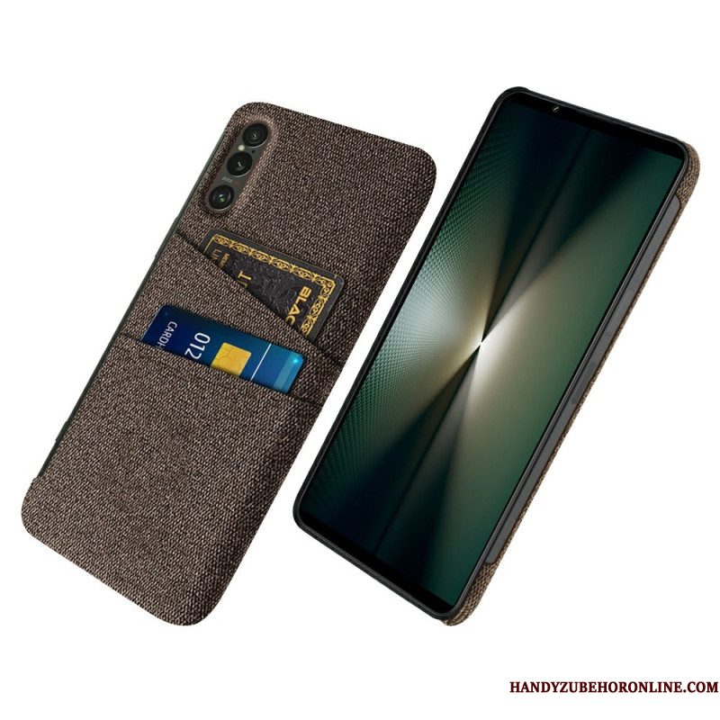 Case Hoesje Sony Xperia 1 Vii Telefoonhoesje Stoffen Kaarthouder