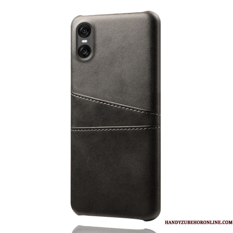 Case Hoesje Sony Xperia 10 Vii Telefoonhoesje Kaarthouder Met Lederlook