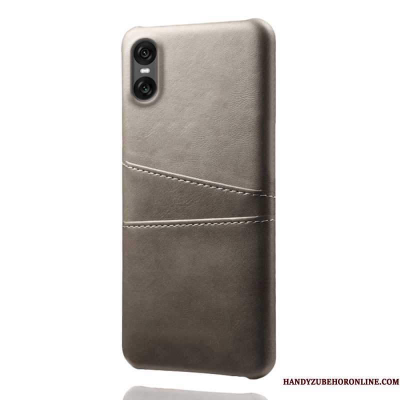 Case Hoesje Sony Xperia 10 Vii Telefoonhoesje Kaarthouder Met Lederlook