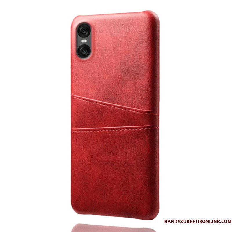 Case Hoesje Sony Xperia 10 Vii Telefoonhoesje Kaarthouder Met Lederlook