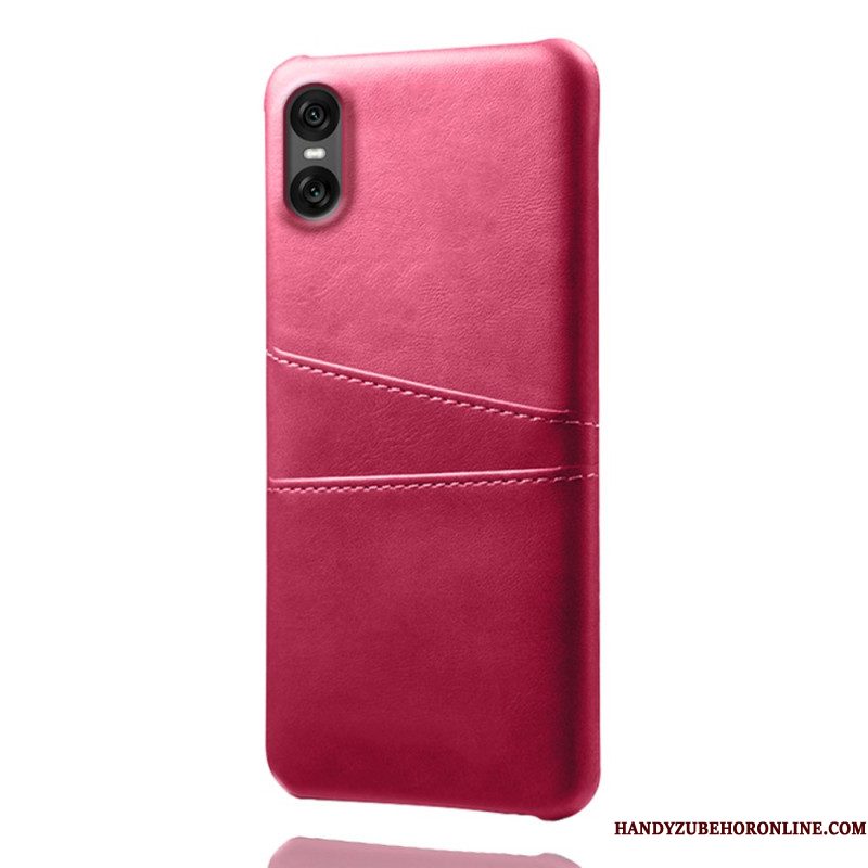 Case Hoesje Sony Xperia 10 Vii Telefoonhoesje Kaarthouder Met Lederlook