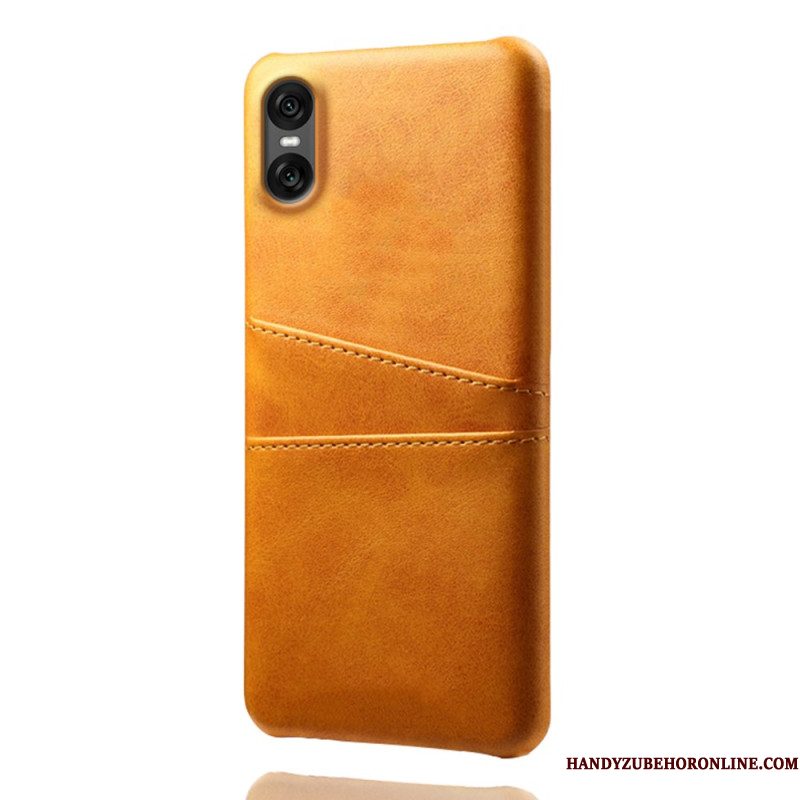 Case Hoesje Sony Xperia 10 Vii Telefoonhoesje Kaarthouder Met Lederlook