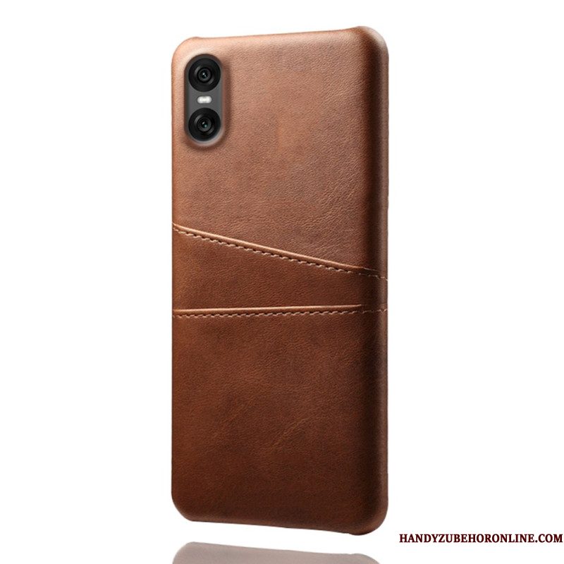 Case Hoesje Sony Xperia 10 Vii Telefoonhoesje Kaarthouder Met Lederlook