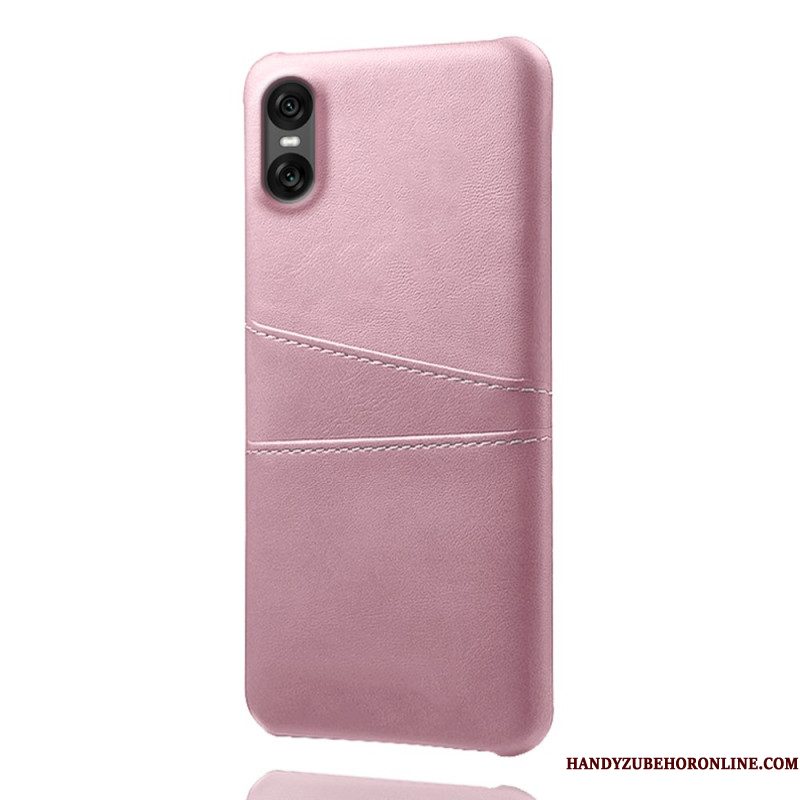 Case Hoesje Sony Xperia 10 Vii Telefoonhoesje Kaarthouder Met Lederlook