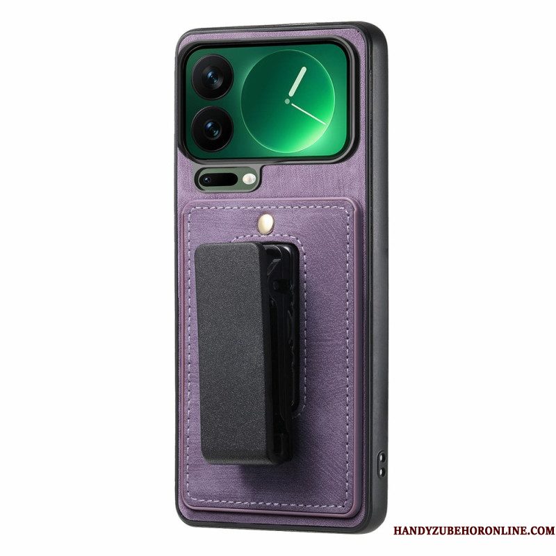 Case Hoesje Xiaomi 17 Pro Max Telefoonhoesje Riemclip En Geïntegreerde Standaard
