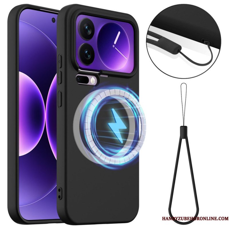 Case Hoesje Xiaomi 17 Pro Max Telefoonhoesje Siliconen Magnetisch En Draagkoord
