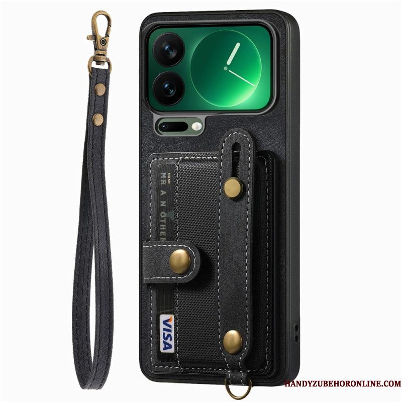 Case Hoesje Xiaomi 17 Pro Telefoonhoesje Kaarthouder En Standaard Met Uitklapbare Voet