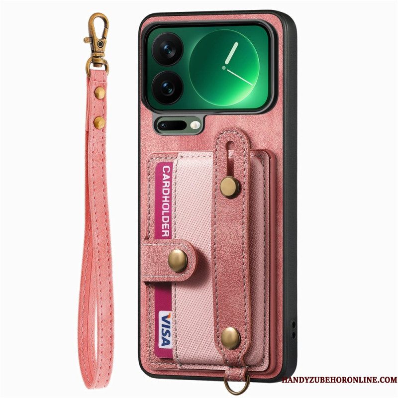 Case Hoesje Xiaomi 17 Pro Telefoonhoesje Kaarthouder En Standaard Met Uitklapbare Voet