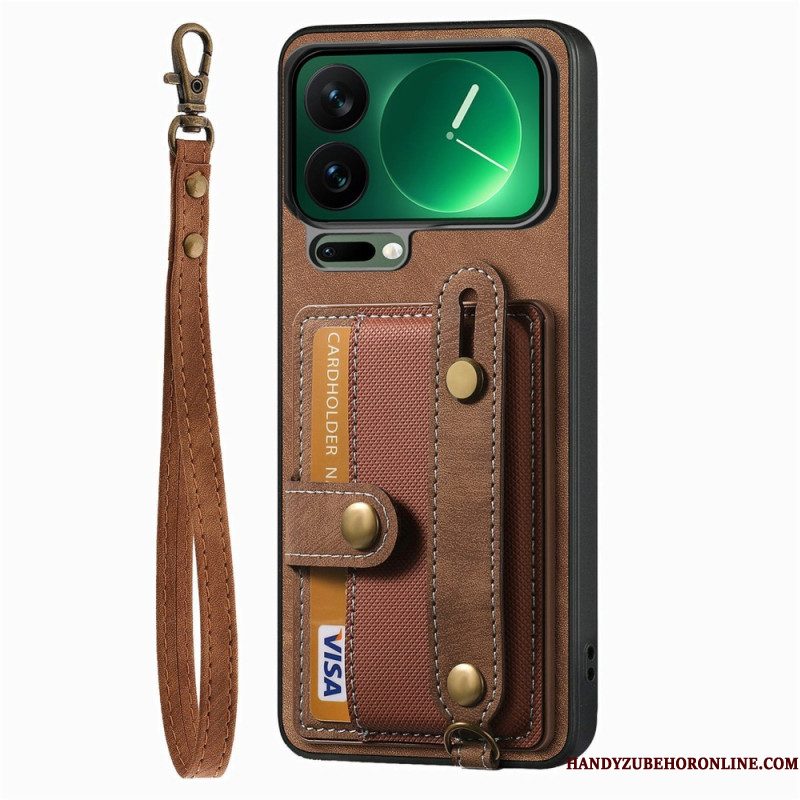 Case Hoesje Xiaomi 17 Pro Telefoonhoesje Kaarthouder En Standaard Met Uitklapbare Voet