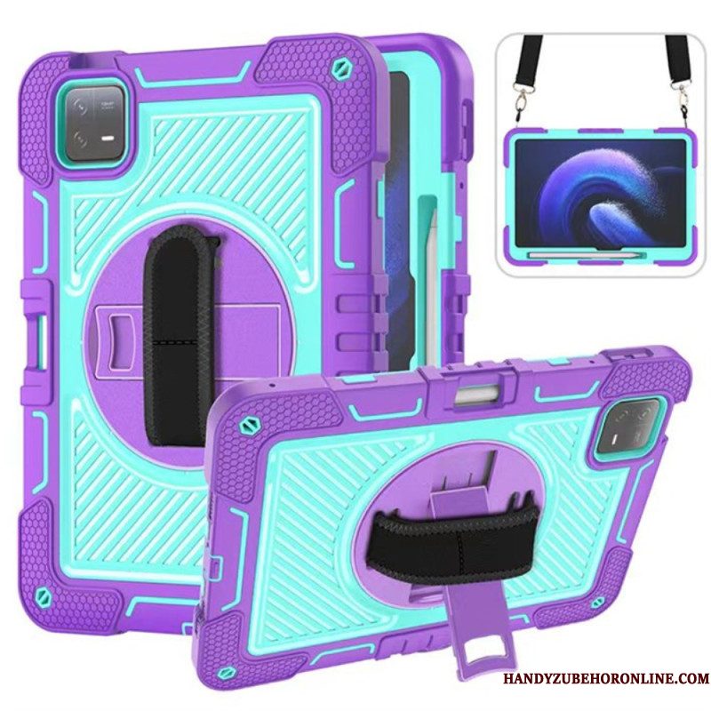 Case Hoesje Xiaomi Pad 6 Pro Telefoonhoesje Ultrasterk Met Schouderriem