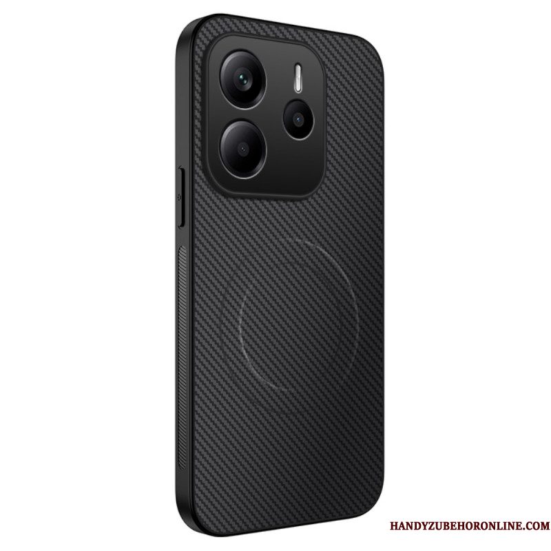 Case Hoesje Xiaomi Redmi Note 14 5g Telefoonhoesje Magsafe Fiber-compatibel Carbon
