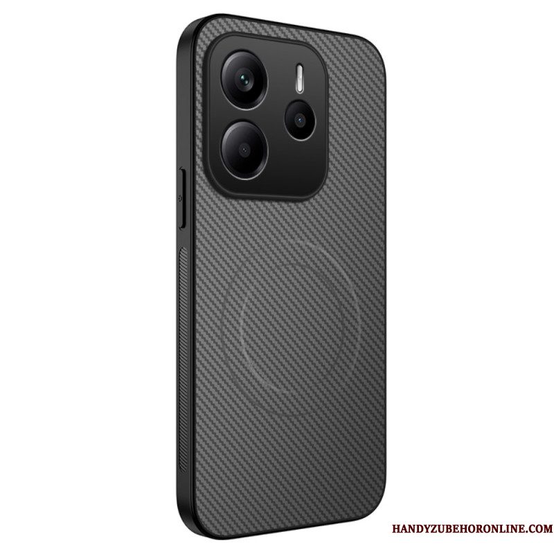 Case Hoesje Xiaomi Redmi Note 14 5g Telefoonhoesje Magsafe Fiber-compatibel Carbon