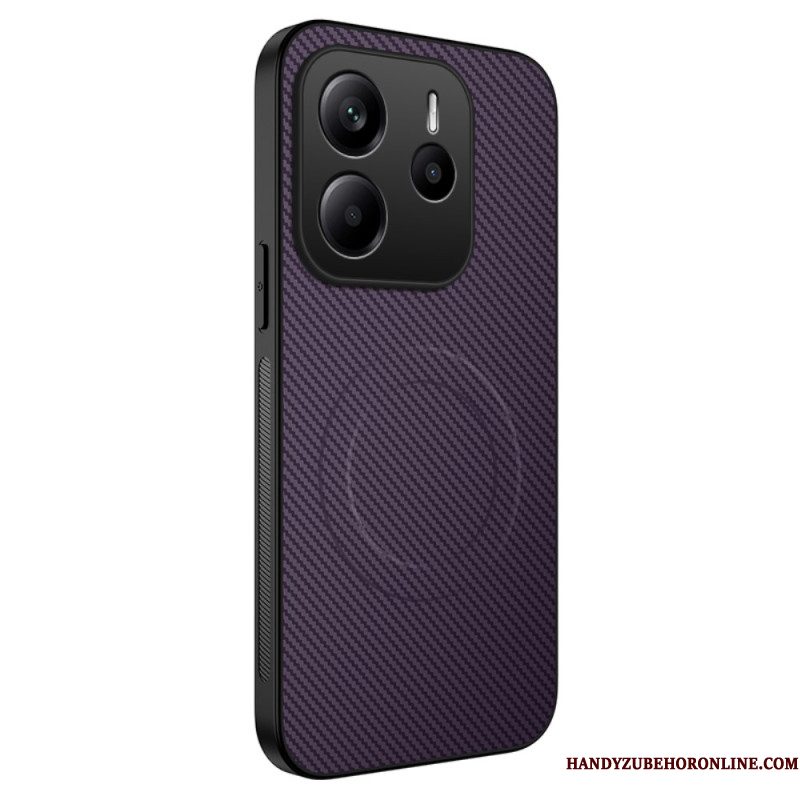 Case Hoesje Xiaomi Redmi Note 14 5g Telefoonhoesje Magsafe Fiber-compatibel Carbon