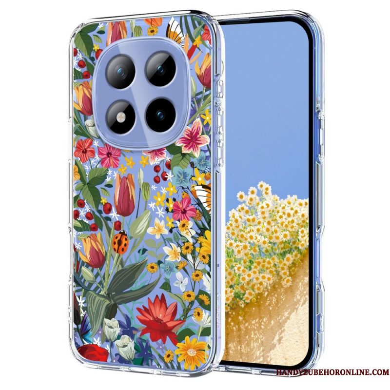 Case Hoesje Xiaomi Redmi Note 15 Pro Plus 5g Telefoonhoesje Bloemen- En Vlindereffect