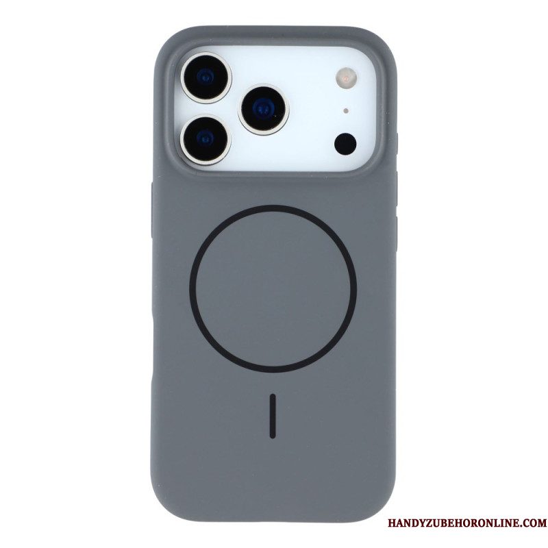 Case Hoesje iPhone 17 Pro Telefoonhoesje Magsafe-compatibele Vloeibare Siliconen