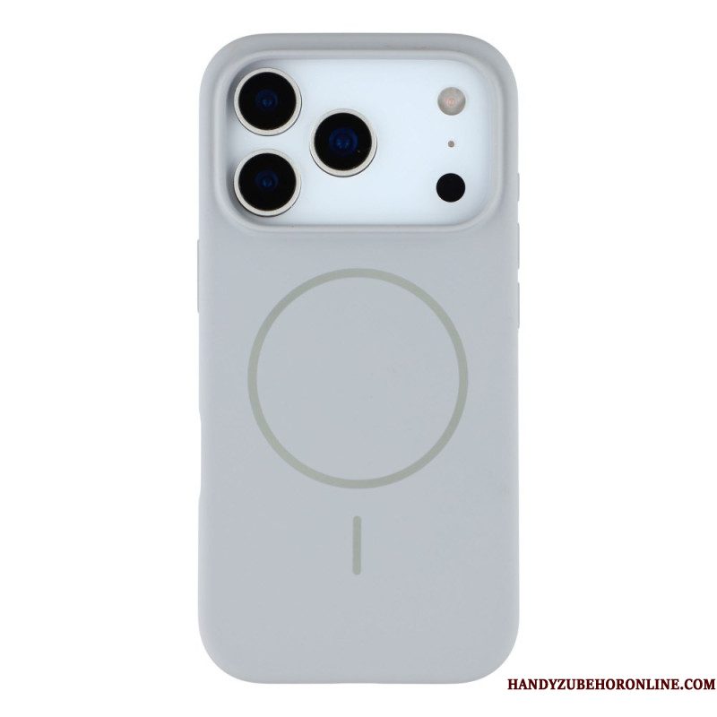 Case Hoesje iPhone 17 Pro Telefoonhoesje Magsafe-compatibele Vloeibare Siliconen