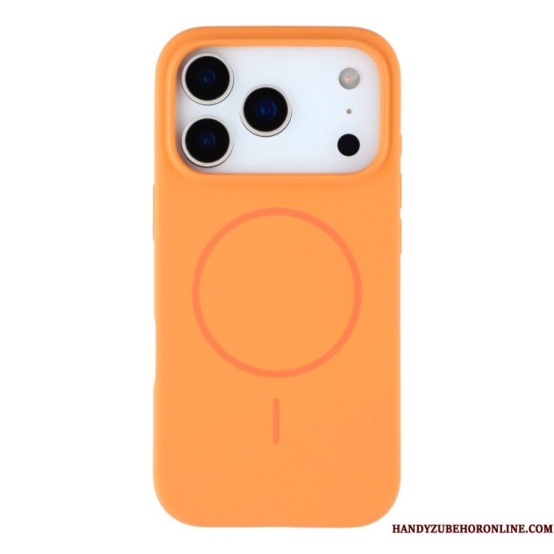 Case Hoesje iPhone 17 Pro Telefoonhoesje Magsafe-compatibele Vloeibare Siliconen