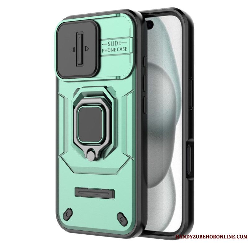 Case Hoesje iPhone 17 Telefoonhoesje Duurzame Ring Met Camera Beschermer