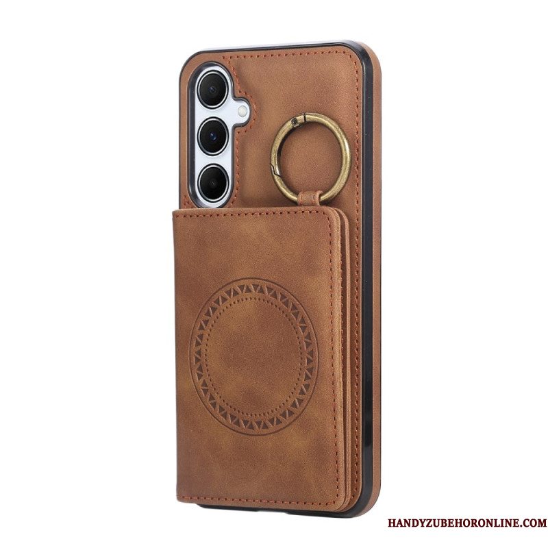 Cover Hoesje Samsung Galaxy A17 4g / 5g Telefoonhoesje Kaarthouder En Ring