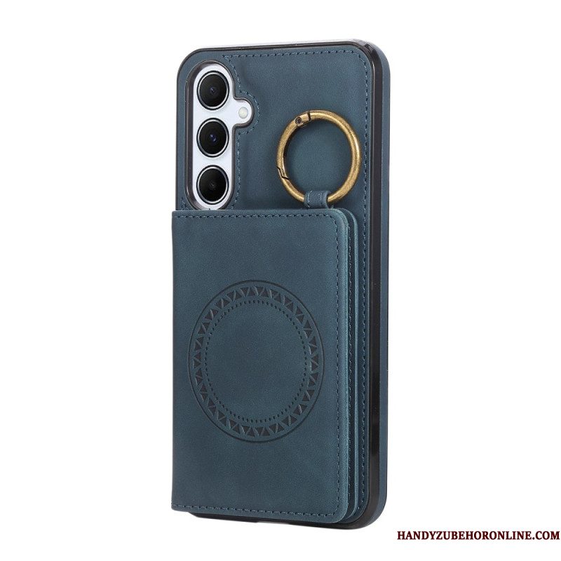 Cover Hoesje Samsung Galaxy A17 4g / 5g Telefoonhoesje Kaarthouder En Ring