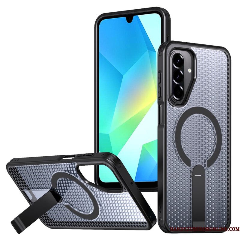 Cover Hoesje Samsung Galaxy A17 4g / 5g Telefoonhoesje Magnetische Rastertextuur