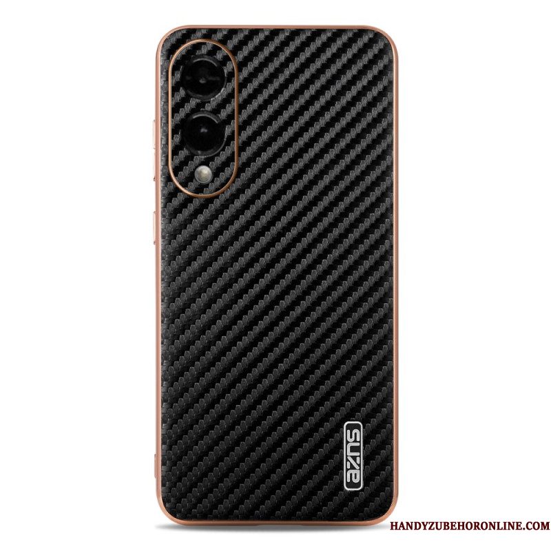 Cover Hoesje Samsung Galaxy S25 5g Edge Telefoonhoesje Azns Koolstofvezeltextuur