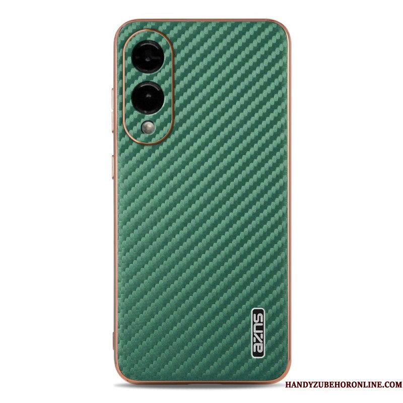 Cover Hoesje Samsung Galaxy S25 5g Edge Telefoonhoesje Azns Koolstofvezeltextuur