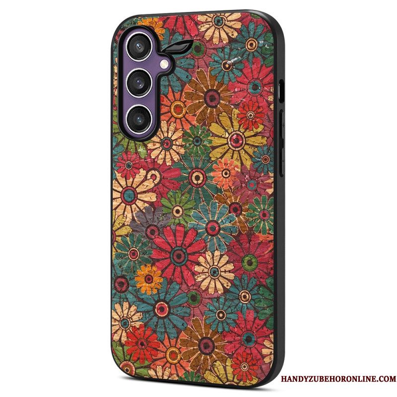 Cover Hoesje Samsung Galaxy S25 5g Telefoonhoesje Bloemenpatroon