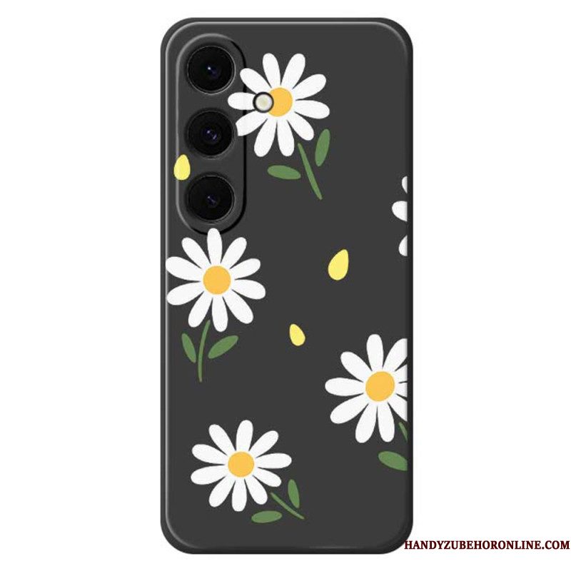 Cover Hoesje Samsung Galaxy S25 Fe Telefoonhoesje Siliconen Met Madeliefjes