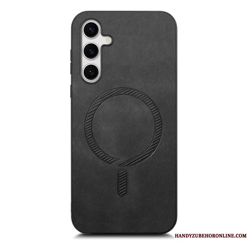 Cover Hoesje Samsung Galaxy S25 Plus 5g Telefoonhoesje Compatibel Met Leereffect Magsafe