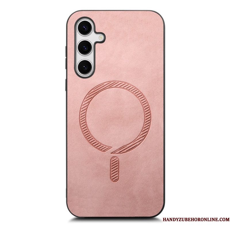 Cover Hoesje Samsung Galaxy S25 Plus 5g Telefoonhoesje Compatibel Met Leereffect Magsafe
