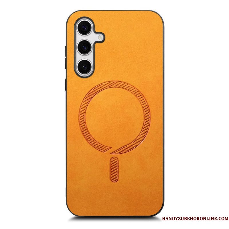 Cover Hoesje Samsung Galaxy S25 Plus 5g Telefoonhoesje Compatibel Met Leereffect Magsafe