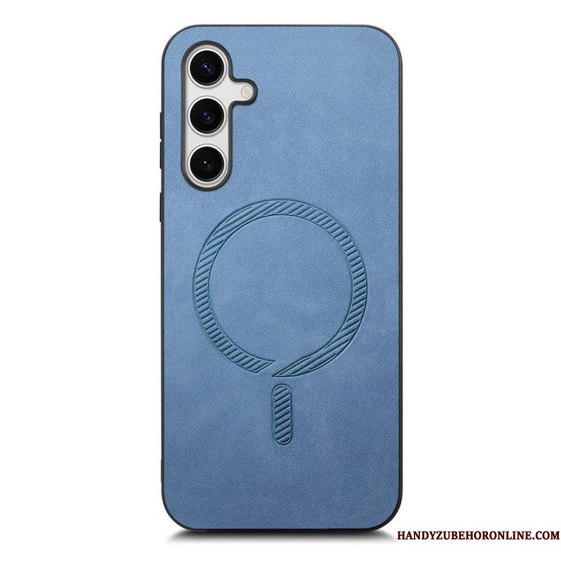 Cover Hoesje Samsung Galaxy S25 Plus 5g Telefoonhoesje Compatibel Met Leereffect Magsafe