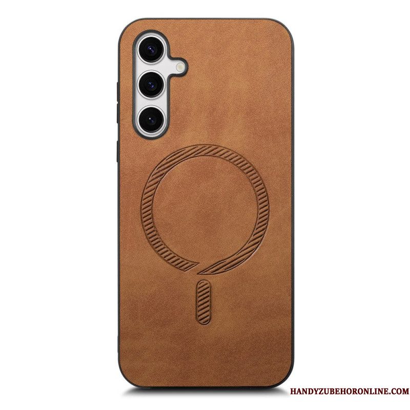 Cover Hoesje Samsung Galaxy S25 Plus 5g Telefoonhoesje Compatibel Met Leereffect Magsafe