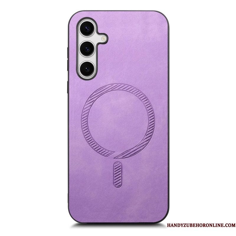 Cover Hoesje Samsung Galaxy S25 Plus 5g Telefoonhoesje Compatibel Met Leereffect Magsafe